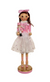 The Canton Christmas Shop 12" Clara Brunette Ballerina Nutcracker in bedroom