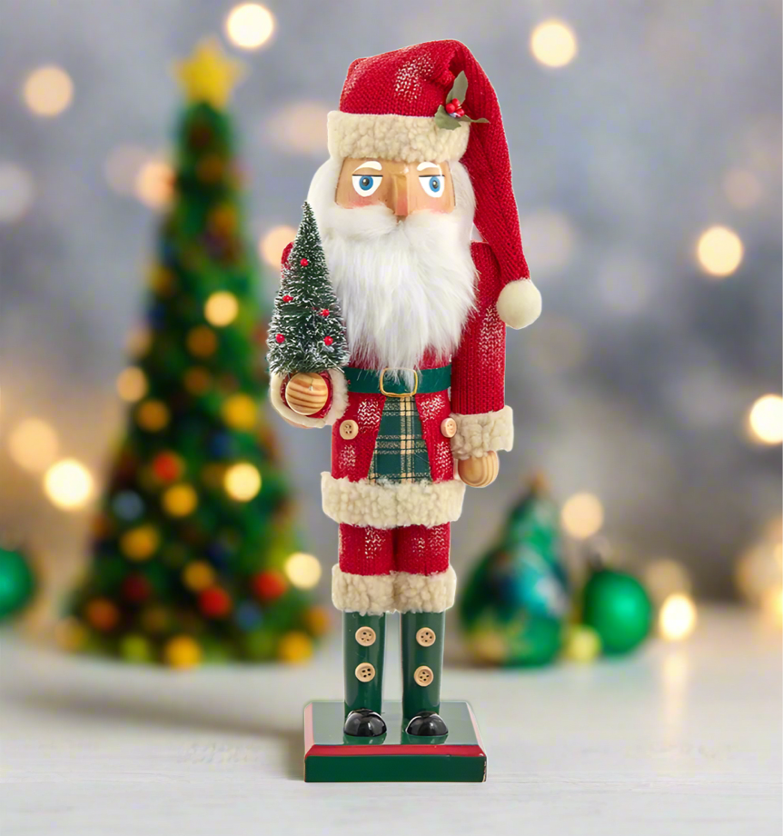 The Canton Christmas Shop 15&quot; wooden santa nutcracker by Kurt adler