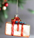 The Canton Christmas Shop Slice of Cheesecake with strawberries and blueberries glass food ornament