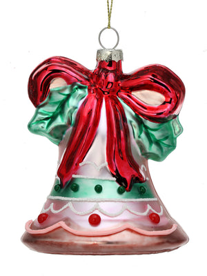 The Canton Christmas Shop 5" Holiday Bell Glass Ornament