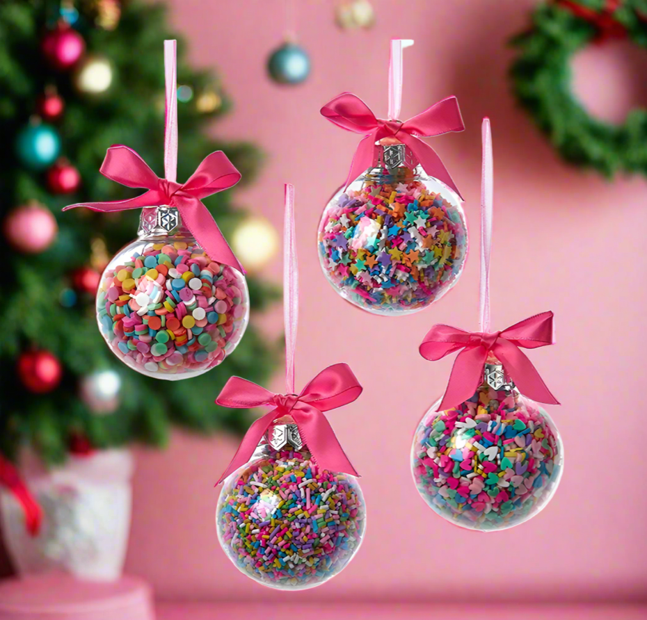 The Canton Christmas Shop Bubblegum Balls with Sprinkles Ornaments by Kurt Adler