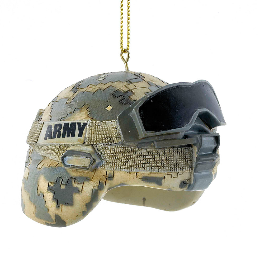 The Canton Christmas Shop Army Combat Helmet 2 3/4" Kurt Adler Ornament