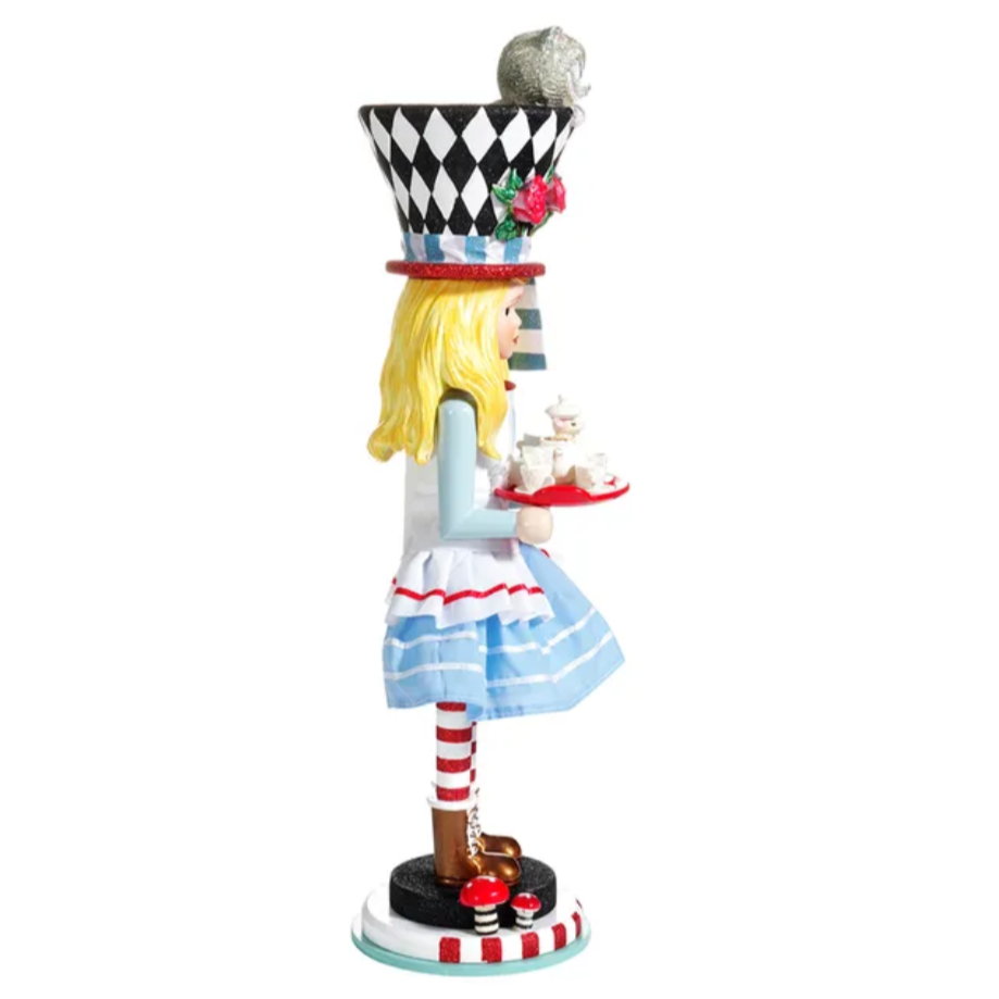 The Canton Christmas Shop 19.5" Hollywood Nutcrackers Alice in Wonderland Nutcracker by Kurt Adler left side view