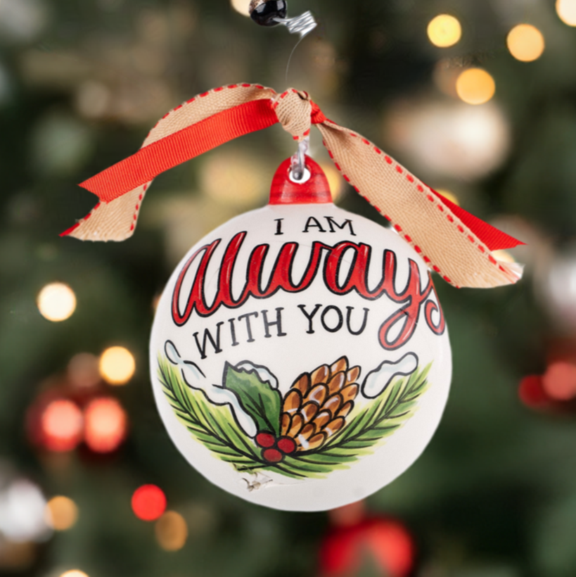 The Canton Christmas Shop I Am Always With You Cardinal Red Bird Ornament by Glory Haus