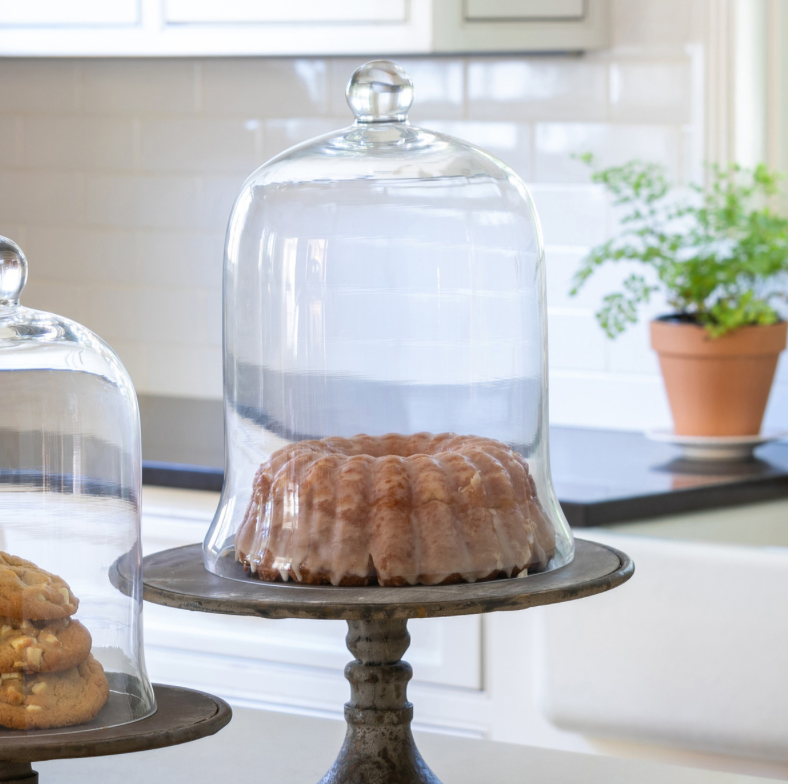 The Canton Christmas Shop Holiday Baking Glass Bell Jar Cloche Large