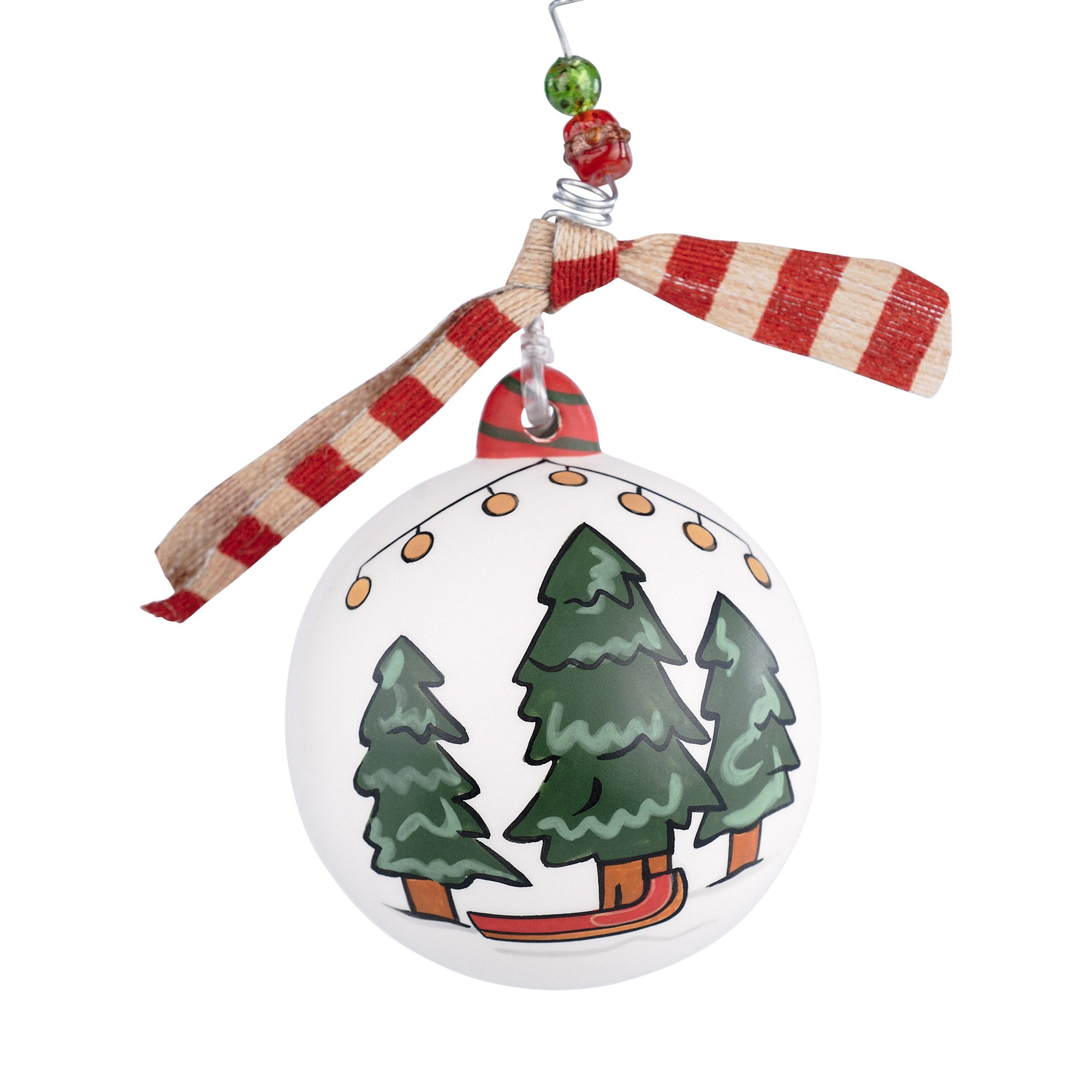 The Canton Christmas Shop Best Dad Christmas Ornament by Glory Haus Reverse Evergreen Trees View