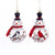 The Canton Christmas Shop Frosted Snowman with Cardinal and Chickadee Holiday Ornaments by Kurt Adler