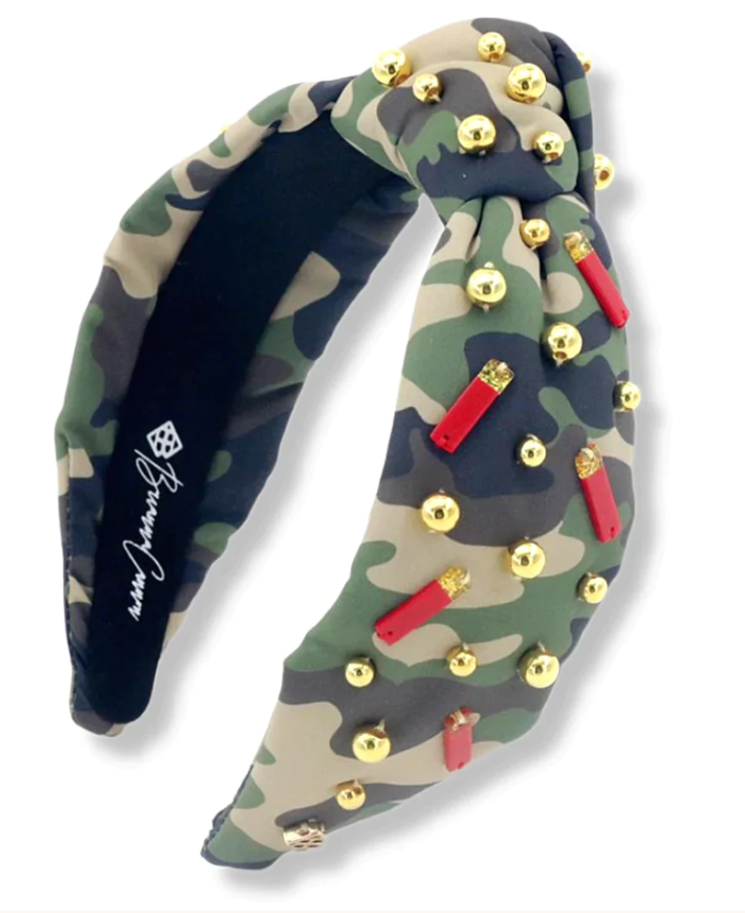 The Canton Christmas Shop Camo & Ammo Headband by Brianna Cannon featuring Camo earrings