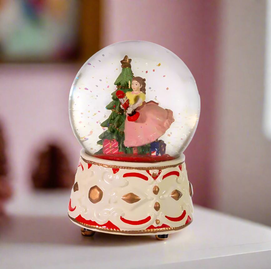 The Canton Christmas Shop 5.5" Clara with nutcracker musical snow globe by Kurt adler