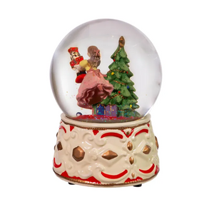 The Canton Christmas Shop 5.5" Clara with nutcracker musical snow globe by Kurt adler rear view