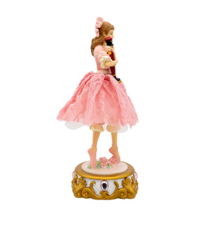 The Canton Christmas Shop Clara Ballet Nutcracker Musical Tabletop Decor music box by Kurt Adler right side view