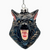 The Canton Christmas Shop Classic Werewolf Horror Halloween Glass Christmas Ornament