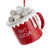 The Canton Christmas Shop Hot Cocoa Christmas Mug Red Metal Ornament with Marshmallows by Kurt Adler