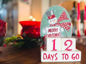 The Canton Christmas Shop Days to Christmas Advent Countdown Blocks 