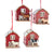 The Canton Christmas Shop Laser Cut Wood Barn with Sheep Cow Horse Pig Ornament by Kurt Adler