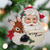 The Canton Christmas Shop Santa's Nice List with Reindeer holly mittens Kurt Adler ornament