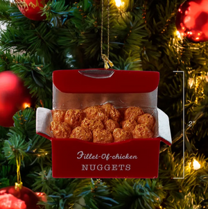 The Canton Christmas Shop Fast Food Ornaments Chick-Fil-A Fried Chicken Sandwich Nuggets Waffle Fries by Kurt Adler