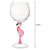 The Canton Christmas Shop Flamingo 20 oz. Stemware Wine Glass Acrylic