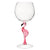 The Canton Christmas Shop Flamingo 20 oz. Stemware Wine Glass Acrylic