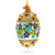 The Canton Christmas Shop Floral Brocade Glass Egg Ornament Faberge Tradition Easter Resurrection Jesus 