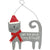 The Canton Christmas Shop Cat Red Scarf Ornament by Primitives by Kathy