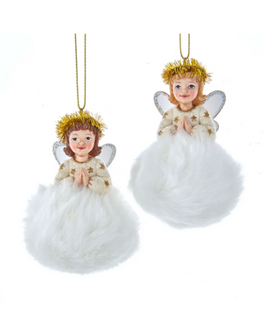 The Canton Christmas Shop German Fluffy Angel Vintage Style Ornaments by Kurt Adler