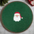 The Canton Christmas Shop Green Santa Round Placemat
