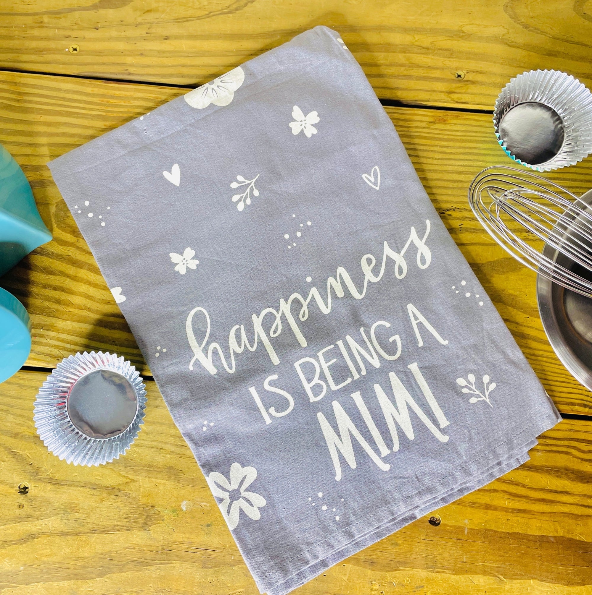 The Canton Christmas Shop Happiness Is Being A Mimi 100% Cotton Kitchen Towel