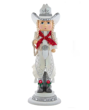 The Canton Christmas Shop Hollywood Nutcracker 18" Rhinestone Cowgirl by Kurt Adler