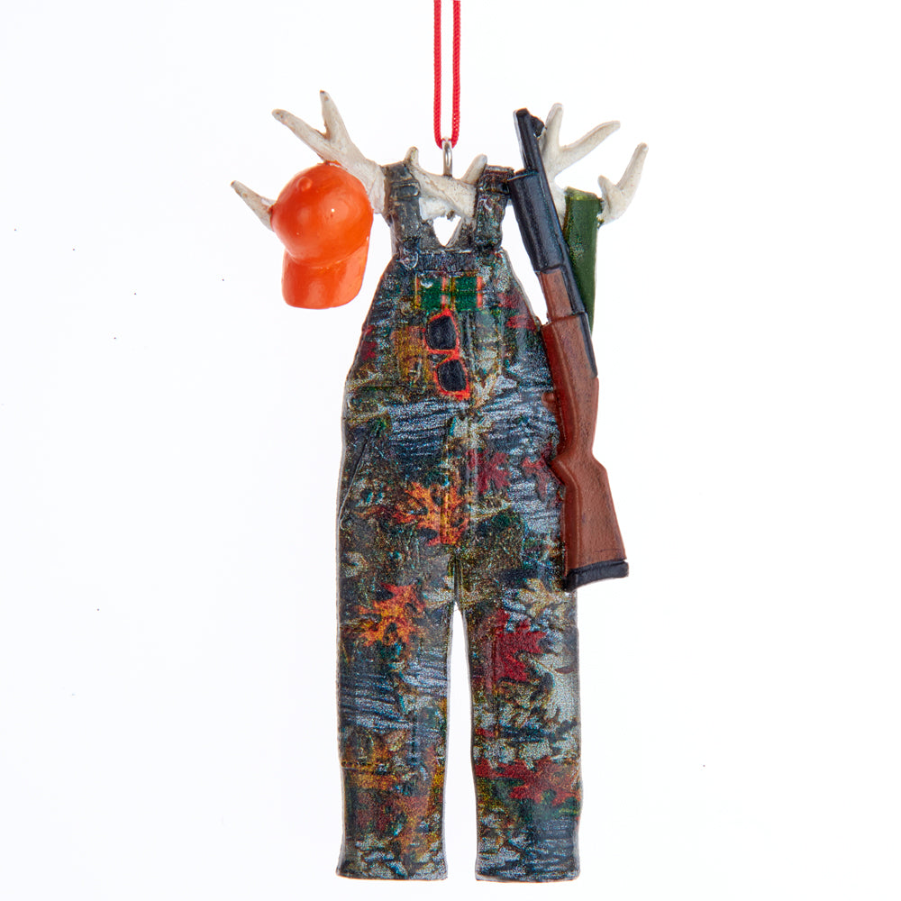 4" Resin Camouflage Overalls Hunting Ornament