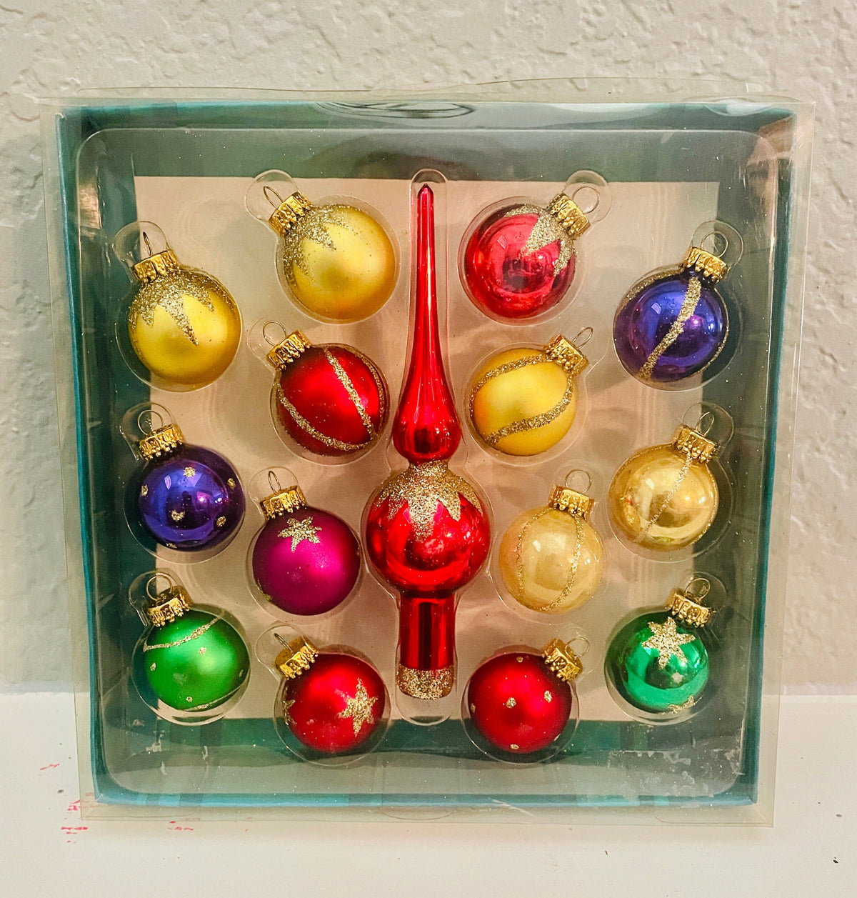 The Canton Christmas Shop KSA European Glass Mini Glass Ornament Set by Kurt Adler