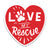 The Canton Christmas Shop Love My Rescue Magnet Dog lovers