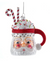 The Canton Christmas Shop Noble Gems Santa Cocoa Mug Ornament on white background