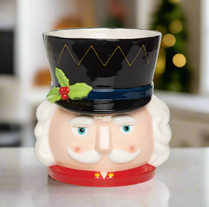 The Canton Christmas Shop Nutcracker Soldier Ceramic Utensil Crock
