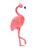 The Canton Christmas Shop Pink Flamingo Frosted Glass Ornament in gift box