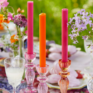 The Canton Christmas Shop Pink & Orange Deluxe Dinner Candles for birthday Christmas dinner parties