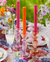 The Canton Christmas Shop Pink & Orange Deluxe Dinner Candles for birthday Christmas dinner parties