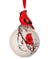 The Canton Christmas Shop Red Cardinal Ball Ornament Bird of Christmas