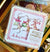 The Canton Christmas Shop Handpainted Dancing Reindeer Square Coaster 