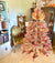 The Canton Christmas Shop Pink Prelit Tinsel Christmas Tree for Holiday Decorating Retro Midcentury Aluminum