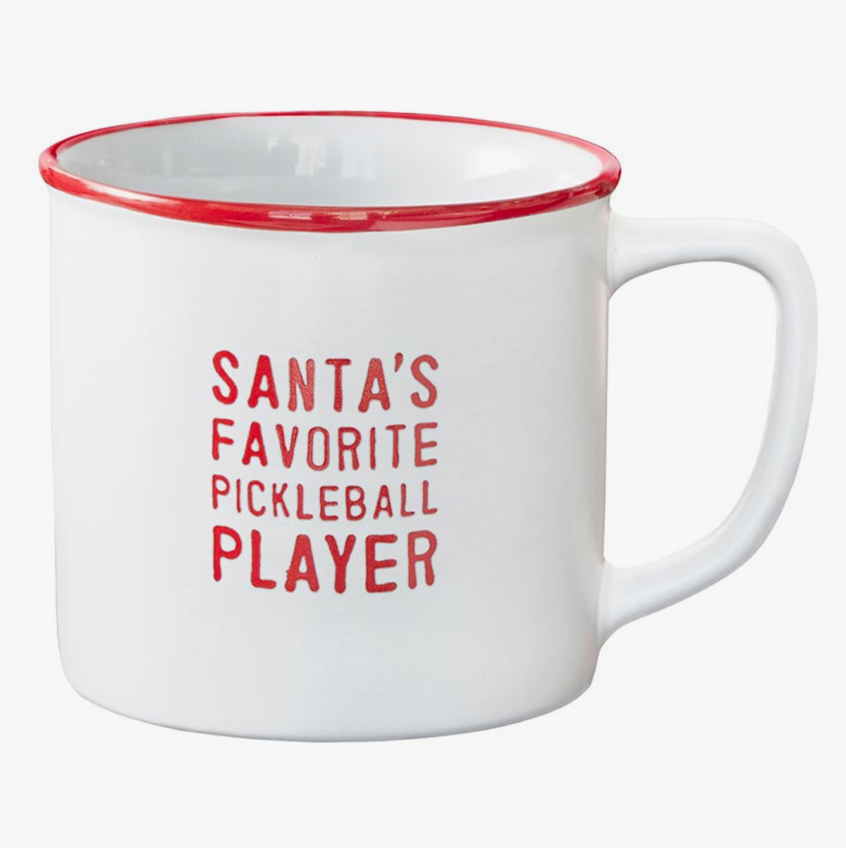 The Canton Christmas Shop Santa&#39;s Favorite Pickleball Player Mug for Christmas Holidays Valentines Birthday