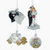 The Canton Christmas Shop Noble Gems Wedding Box Glass Ornaments Set of 4 from Kurt Adler 