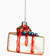 The Canton Christmas Shop Slice of Cheesecake Glass Ornament on white background