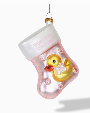 The Canton Christmas Shop Baby's First Christmas Ornament on white background