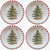 The Canton Christmas Shop Spode Candy Cane Plate and Napkin Collection