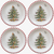 The Canton Christmas Shop Spode Candy Cane Christmas Tree Dinner Paper Plates Set of 8