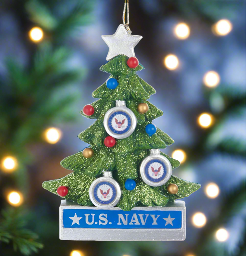 The Canton Christmas Shop U.S. Navy Officially Licensed Christmas Tree Ornament