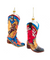 The Canton Christmas Shop Western Boots Glass Christmas Ornaments, Assorted by Kurt Adler