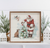 The Canton Christmas Shop Woodland Christmas with Santa Wall Art featuring Santa decorating Christmas tree fox and bluebird with snowy woods