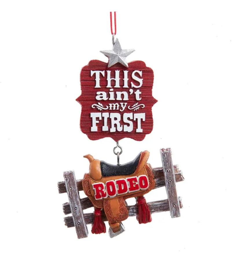 The Canton Christmas Shop This Aint My First Rodeo Ornament by Kurt Adler